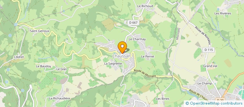 localisation de l'entreprise MONSIEUR DAVID PASCAL  CHAUSSAN