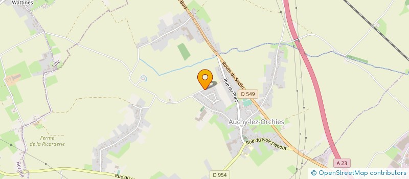 localisation de l'entreprise MONSIEUR DAVID PASZKIEWICZ  AUCHY-LEZ-ORCHIES