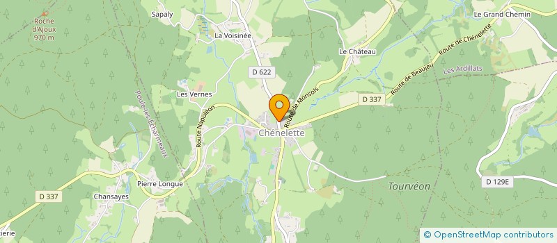 localisation de l'entreprise MONSIEUR DAVID PATAY  CHENELETTE