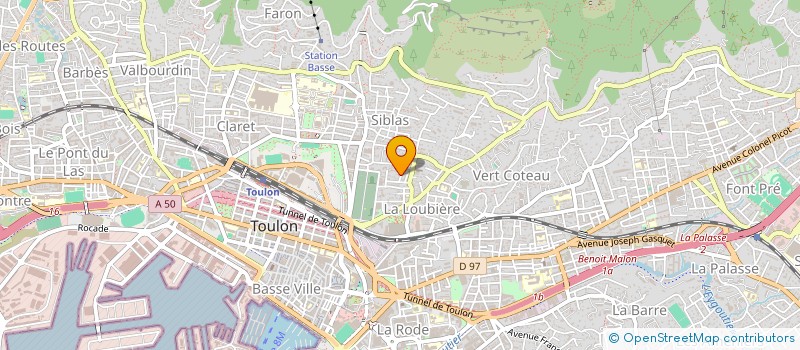 localisation de l'entreprise MONSIEUR DAVID PATERNI  TOULON