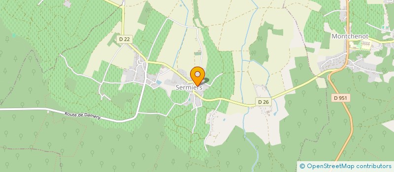 localisation de l'entreprise MONSIEUR DAVID PATINET  SERMIERS