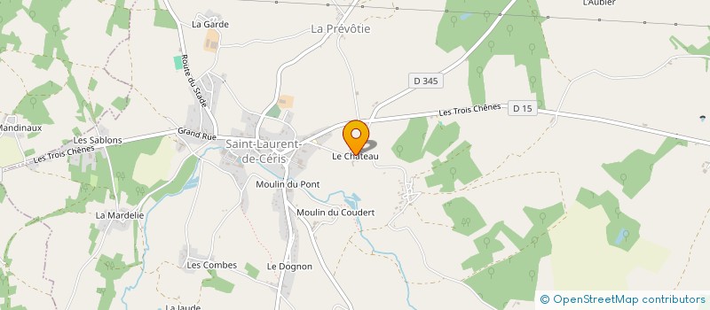 localisation de l'entreprise MONSIEUR DAVID PAUL CHAVE à SAINT-LAURENT-DE-CERIS
