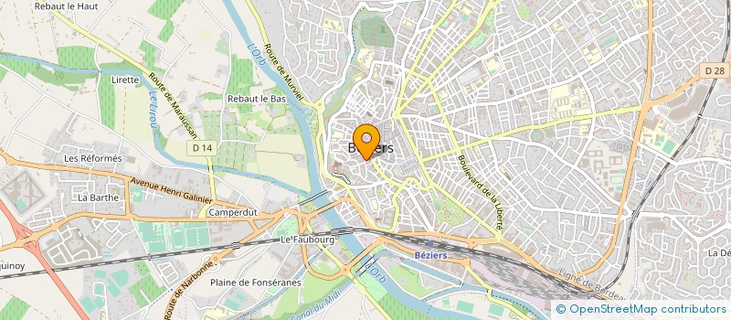 localisation de l'entreprise MONSIEUR DAVID PELLAT  BEZIERS