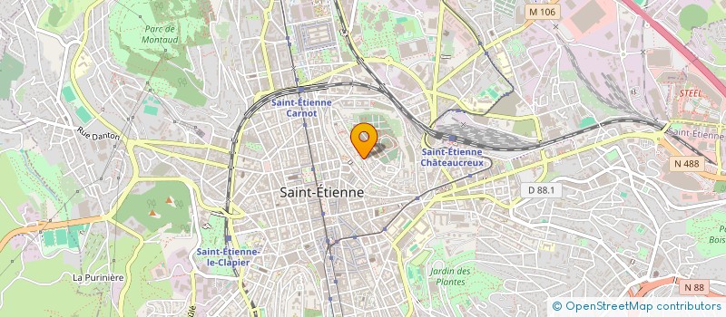 localisation de l'entreprise MONSIEUR DAVID PELLE à SAINT-ETIENNE