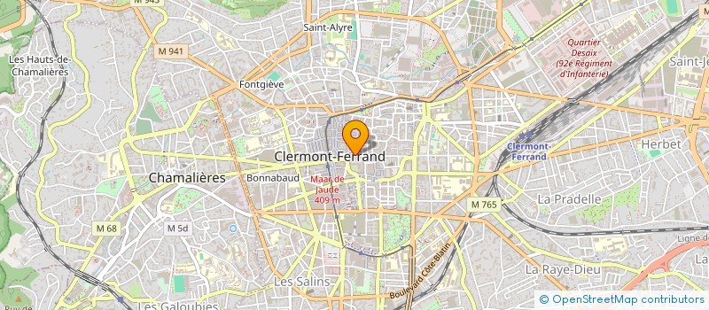 localisation de l'entreprise MONSIEUR DAVID PENIN  CLERMONT-FERRAND