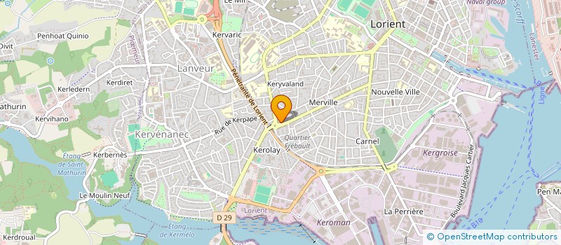 localisation de l'entreprise MONSIEUR DAVID PENNOBERT  LORIENT