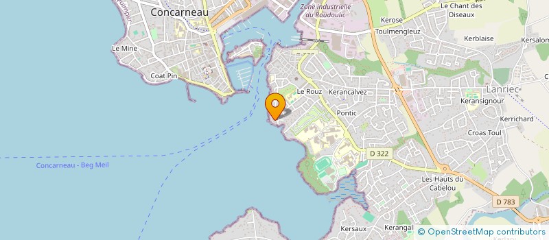 localisation de l'entreprise MONSIEUR DAVID PENSEC  CONCARNEAU