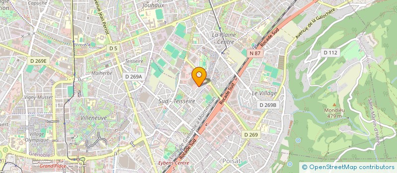 localisation de l'entreprise MONSIEUR DAVID PENTA  SAINT-MARTIN-D'HERES