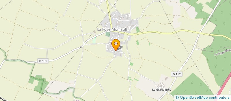 localisation de l'entreprise MONSIEUR DAVID PEQUIN  LA FOYE-MONJAULT