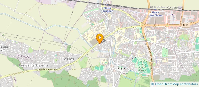 localisation de l'entreprise MONSIEUR DAVID PEREIRA à PLAISIR