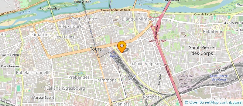 localisation de l'entreprise MONSIEUR DAVID PEREIRA  TOURS