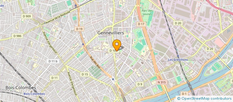 localisation de l'entreprise MONSIEUR DAVID PEREIRA MACHADO à GENNEVILLIERS