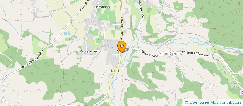 localisation de l'entreprise MONSIEUR DAVID PERMEZEL  SAINT-GEOIRS