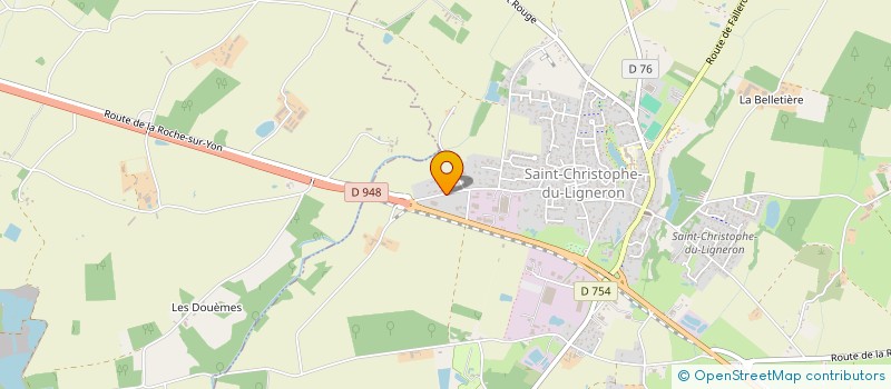 localisation de l'entreprise MONSIEUR DAVID PERRAUDEAU  SAINT-CHRISTOPHE-DU-LIGNERON