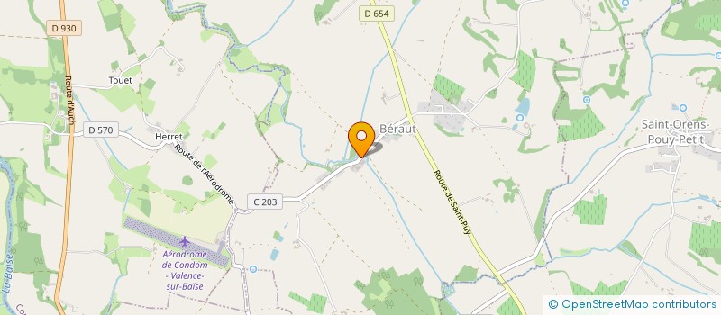 localisation de l'entreprise MONSIEUR DAVID PERRE  BERAUT