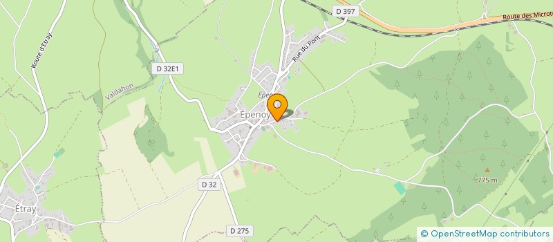 localisation de l'entreprise MONSIEUR DAVID PERREY  EPENOY