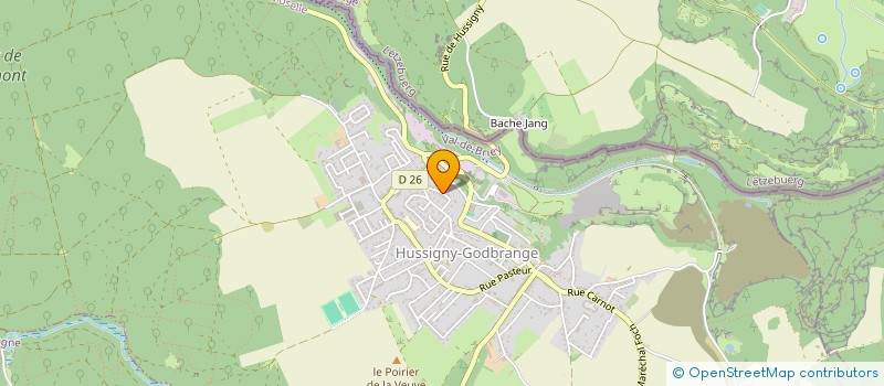 localisation de l'entreprise MONSIEUR DAVID PERRIERE  HUSSIGNY-GODBRANGE