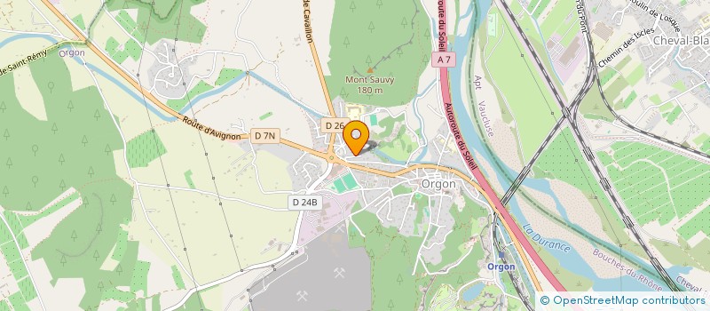 localisation de l'entreprise MONSIEUR DAVID PERRIN  ORGON