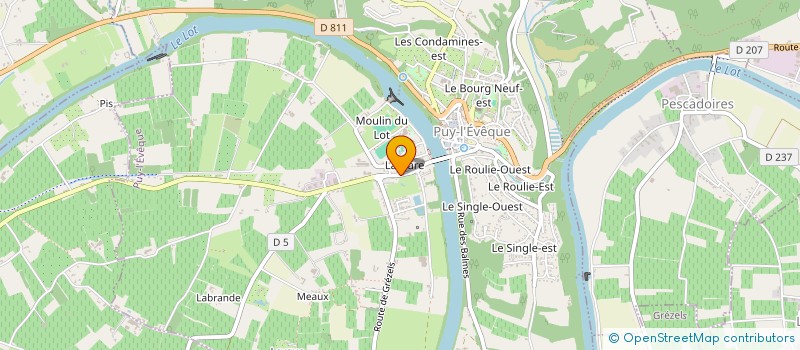 localisation de l'entreprise MONSIEUR DAVID PERROT  PUY-L'EVEQUE