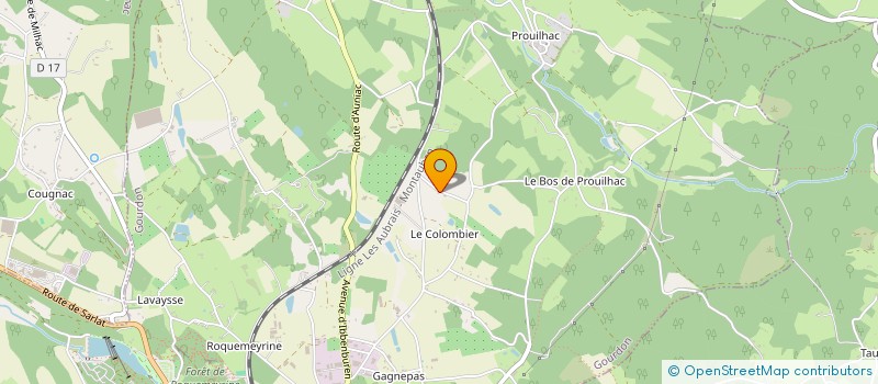 localisation de l'entreprise MONSIEUR DAVID PERRY  GOURDON