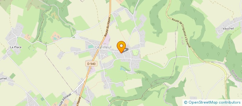 localisation de l'entreprise MONSIEUR DAVID PESQUEUX  LE TILLEUL