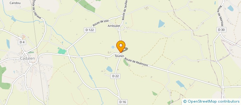 localisation de l'entreprise MONSIEUR DAVID PETIOT  CADALEN