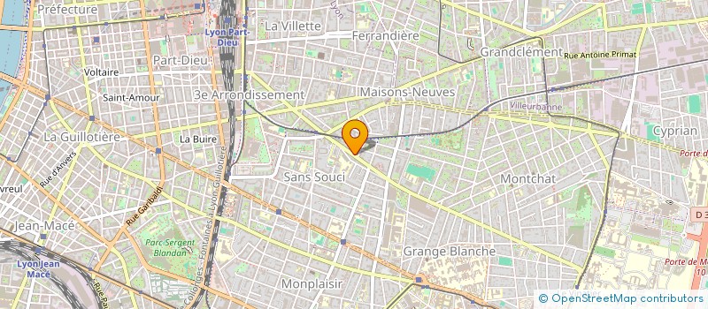 localisation de l'entreprise MONSIEUR DAVID PETIT  LYON