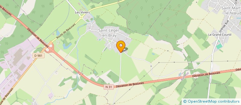 localisation de l'entreprise MONSIEUR DAVID PETITFRERE  SAINT-LEGER-EN-BRAY