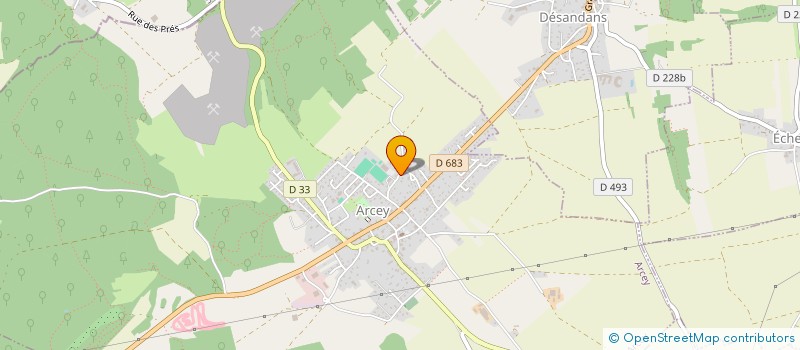 localisation de l'entreprise MONSIEUR DAVID PETROVIC  ARCEY