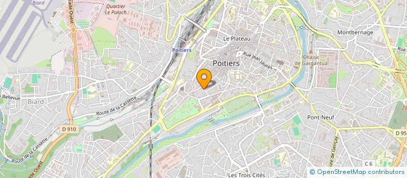 localisation de l'entreprise MONSIEUR DAVID PEUAUD  POITIERS