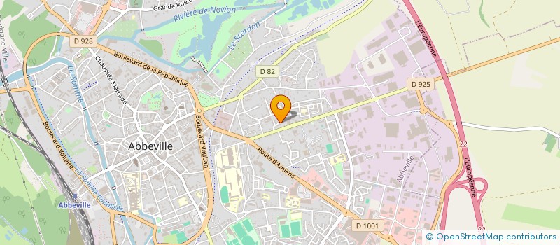 localisation de l'entreprise MONSIEUR DAVID PEUVREL à ABBEVILLE