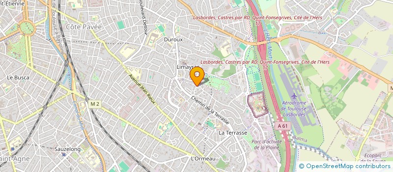 localisation de l'entreprise MONSIEUR DAVID PEYRANO  TOULOUSE