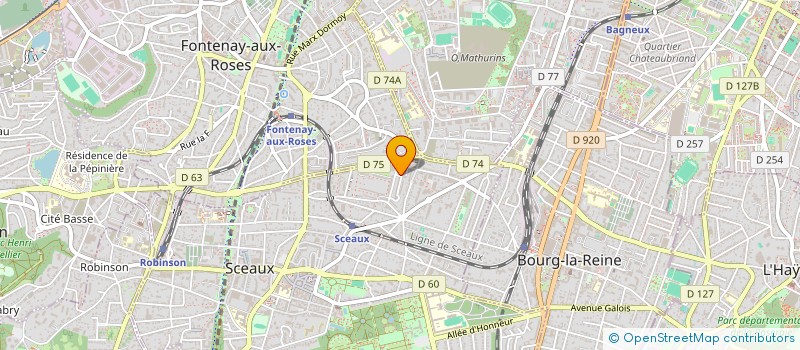 localisation de l'entreprise MONSIEUR DAVID PEYRAT à SCEAUX