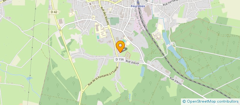 localisation de l'entreprise MONSIEUR DAVID PHILIPPE  FOURMIES