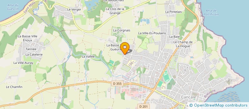 localisation de l'entreprise MONSIEUR DAVID PHILIPPE  CANCALE