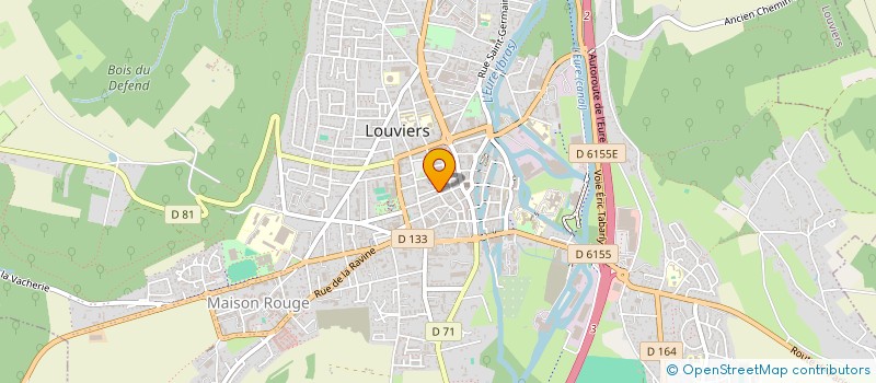 localisation de l'entreprise MONSIEUR DAVID PHILIPPE  LOUVIERS