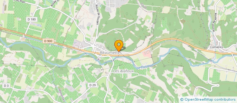 localisation de l'entreprise MONSIEUR DAVID PHILIPPON  BEAUMETTES