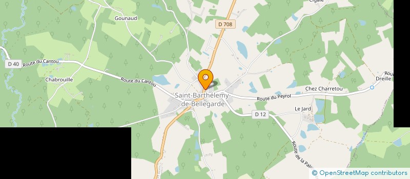 localisation de l'entreprise MONSIEUR DAVID PHILOPHE  SAINT-BARTHELEMY-DE-BELLEGARDE