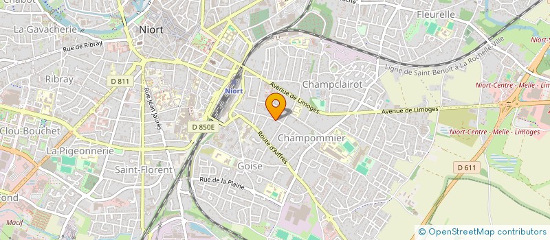 localisation de l'entreprise MONSIEUR DAVID PICARD  NIORT