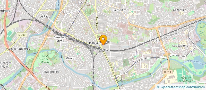 localisation de l'entreprise MONSIEUR DAVID PICHOT  LE MANS