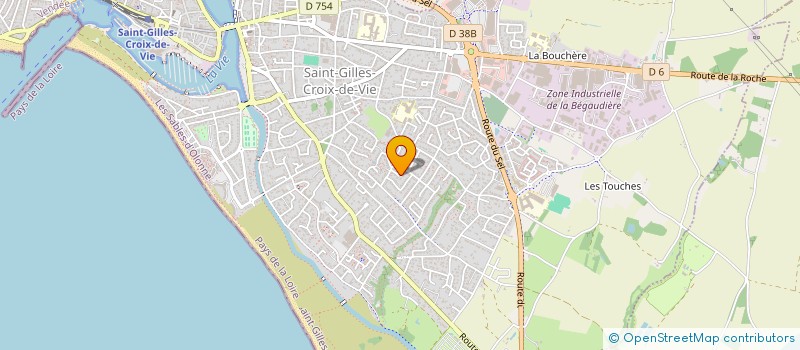localisation de l'entreprise MONSIEUR DAVID PIERRE  SAINT-GILLES-CROIX-DE-VIE