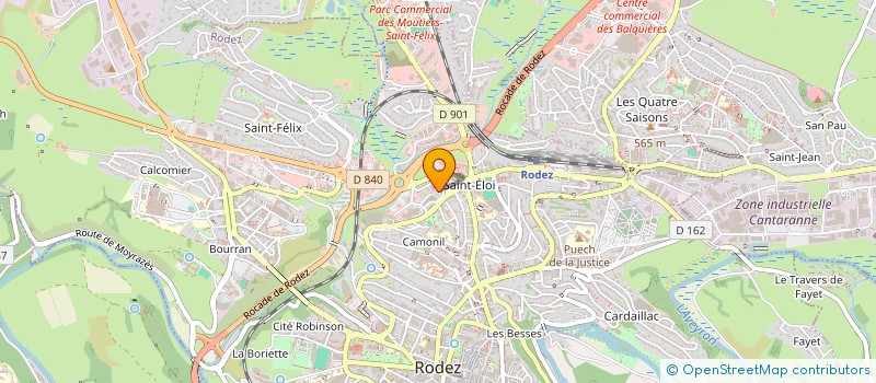 localisation de l'entreprise MONSIEUR DAVID PIERRE SAMUEL BOYER  RODEZ