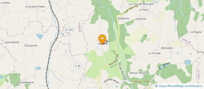localisation de l'entreprise MONSIEUR DAVID PINEAU à JOURGNAC