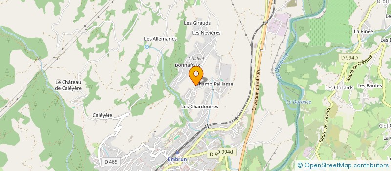 localisation de l'entreprise MONSIEUR DAVID PINHEIRO à EMBRUN