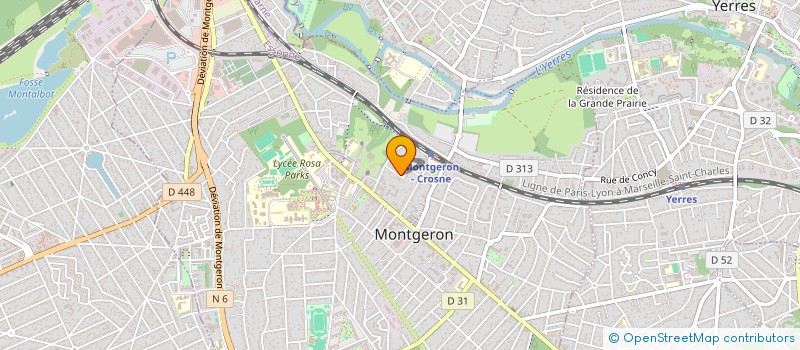 localisation de l'entreprise MONSIEUR DAVID PINSON  MONTGERON