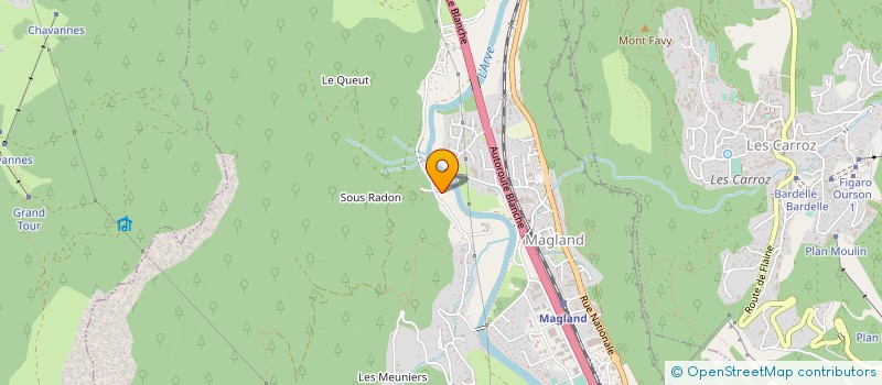 localisation de l'entreprise MONSIEUR DAVID PISSARD-MANIGUET  MAGLAND