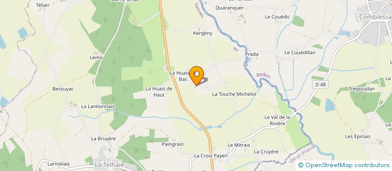 localisation de l'entreprise MONSIEUR DAVID PITRE  GUER