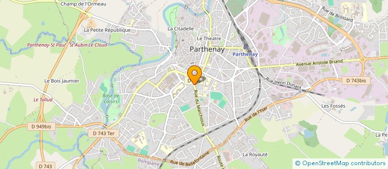 localisation de l'entreprise MONSIEUR DAVID PIVERON  PARTHENAY
