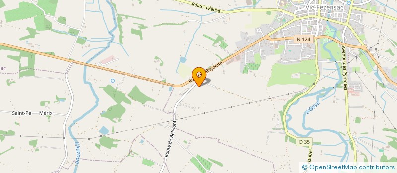 localisation de l'entreprise MONSIEUR DAVID PIZZINAT  VIC-FEZENSAC