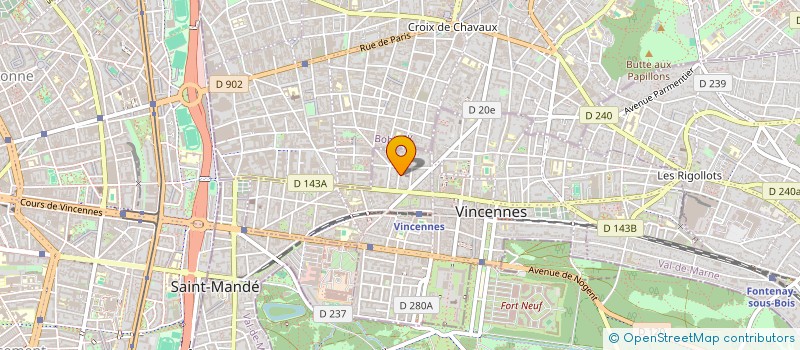 localisation de l'entreprise MONSIEUR DAVID PLANQUE à VINCENNES